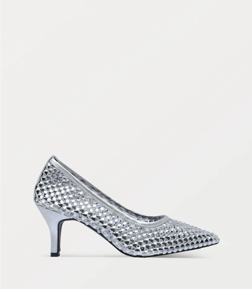 Women Court Shoes-SILVER