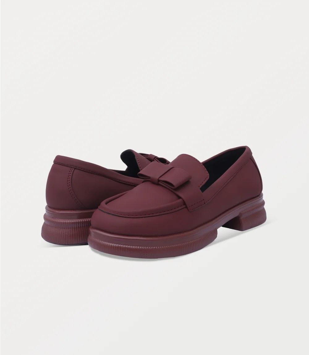 Women Shoes-MAROON - Image 3