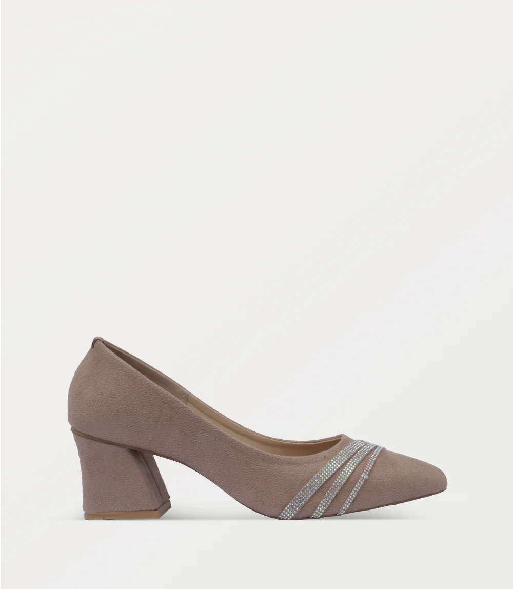 Women Court Shoes-BEIGE