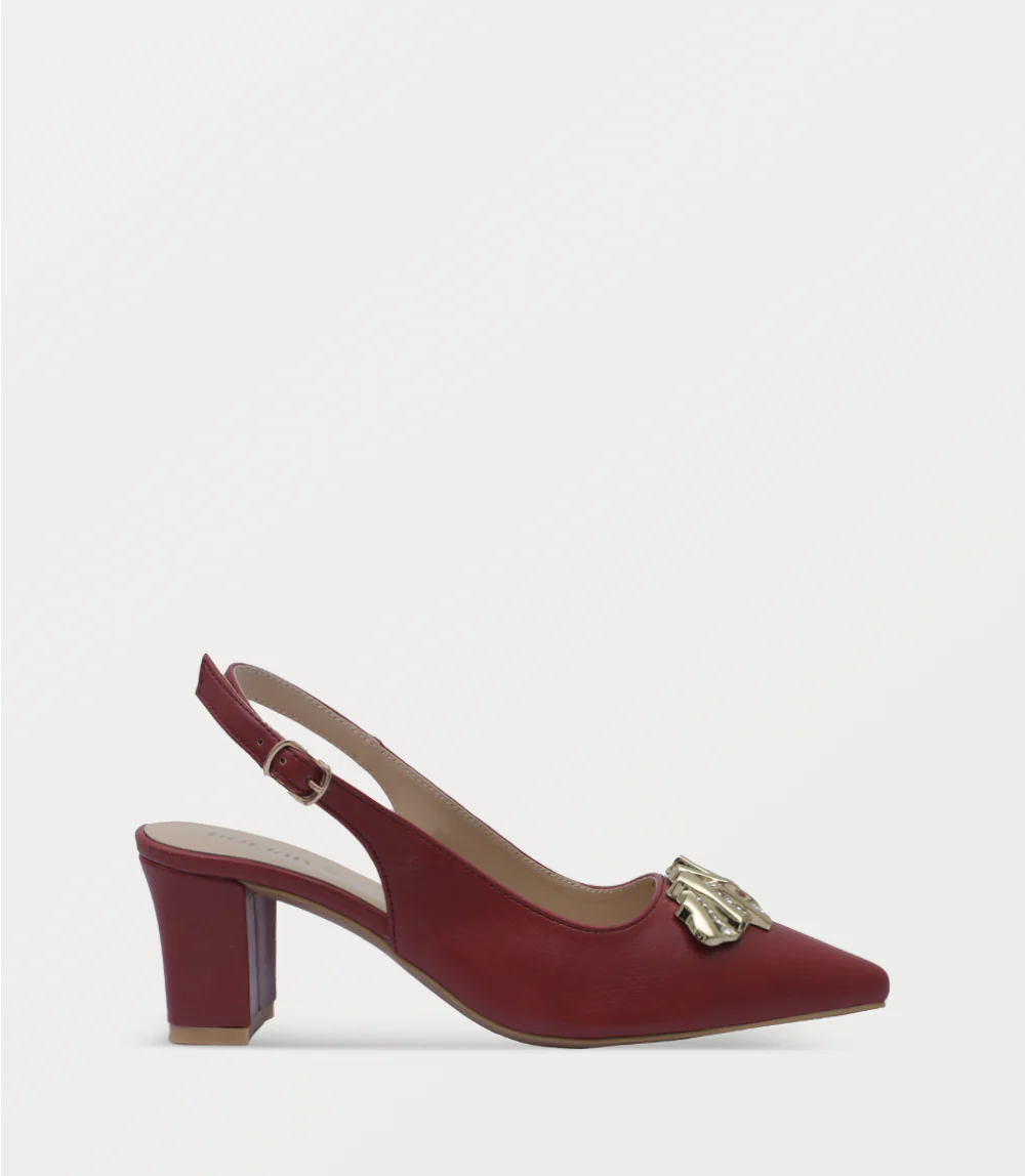 Women Sling Back-MAROON