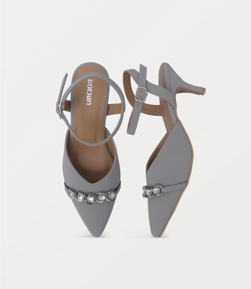 Women Sling Back-GREY - Image 4