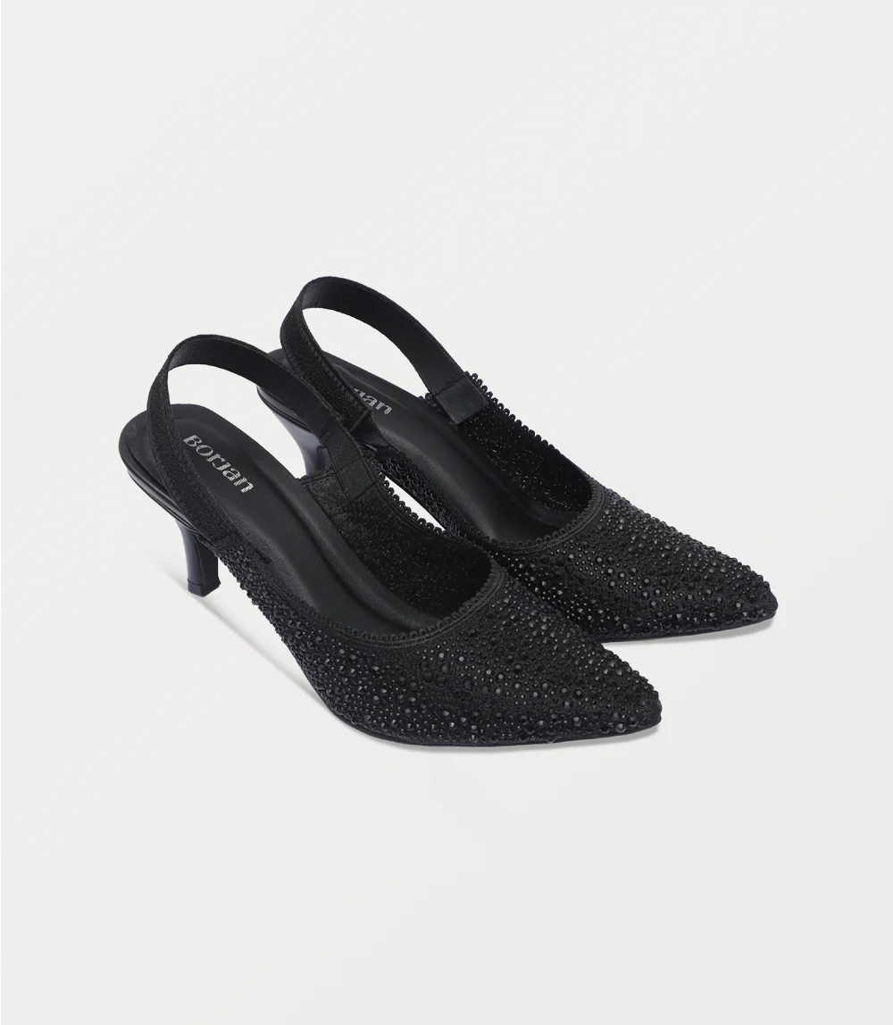 Women Sling Back-BLACK - Image 2