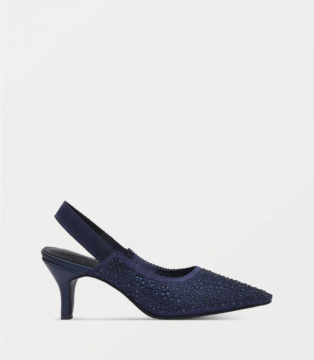 Women Sling Back-NAVY