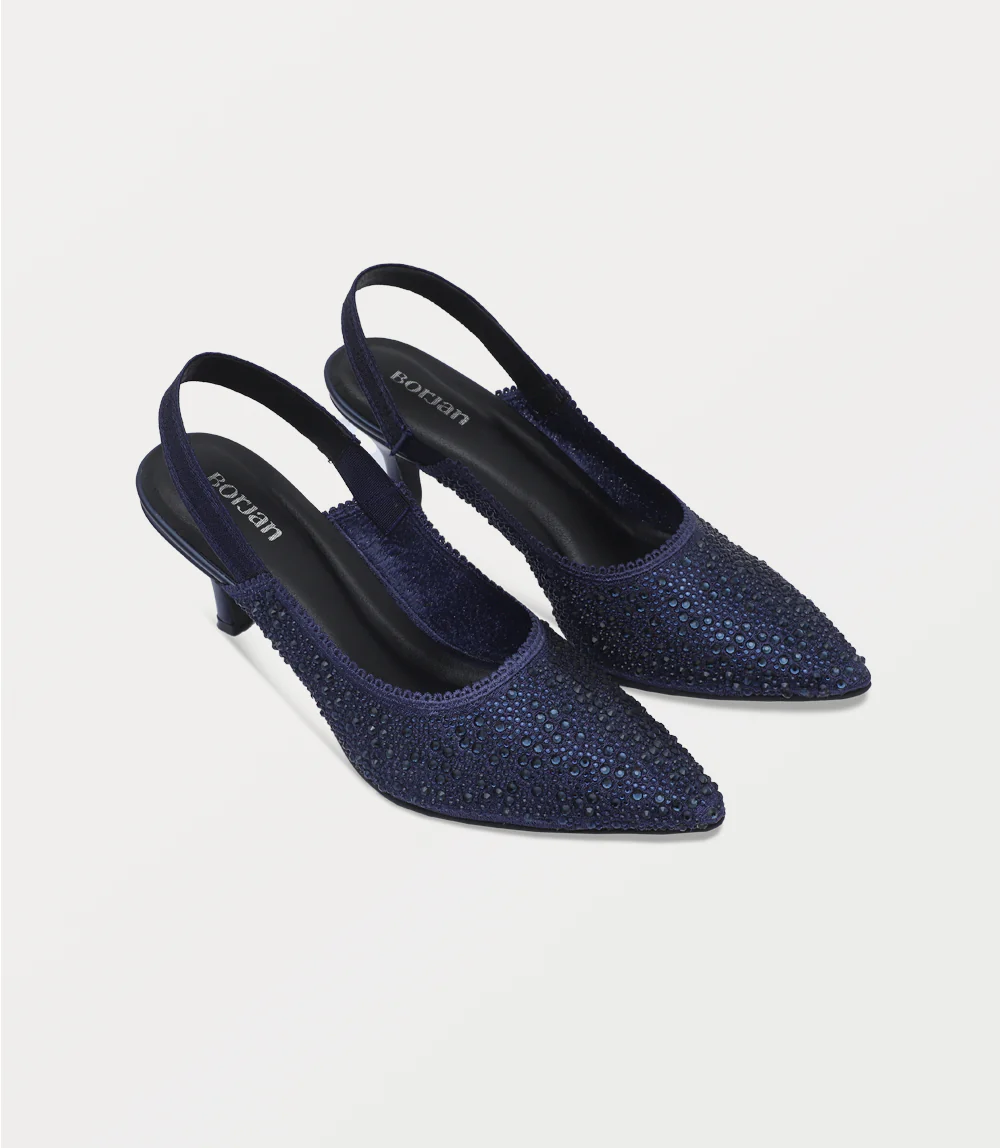 Women Sling Back-NAVY - Image 2