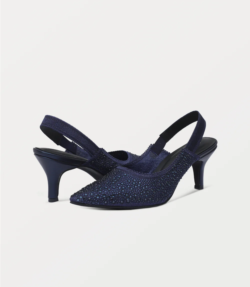 Women Sling Back-NAVY - Image 3