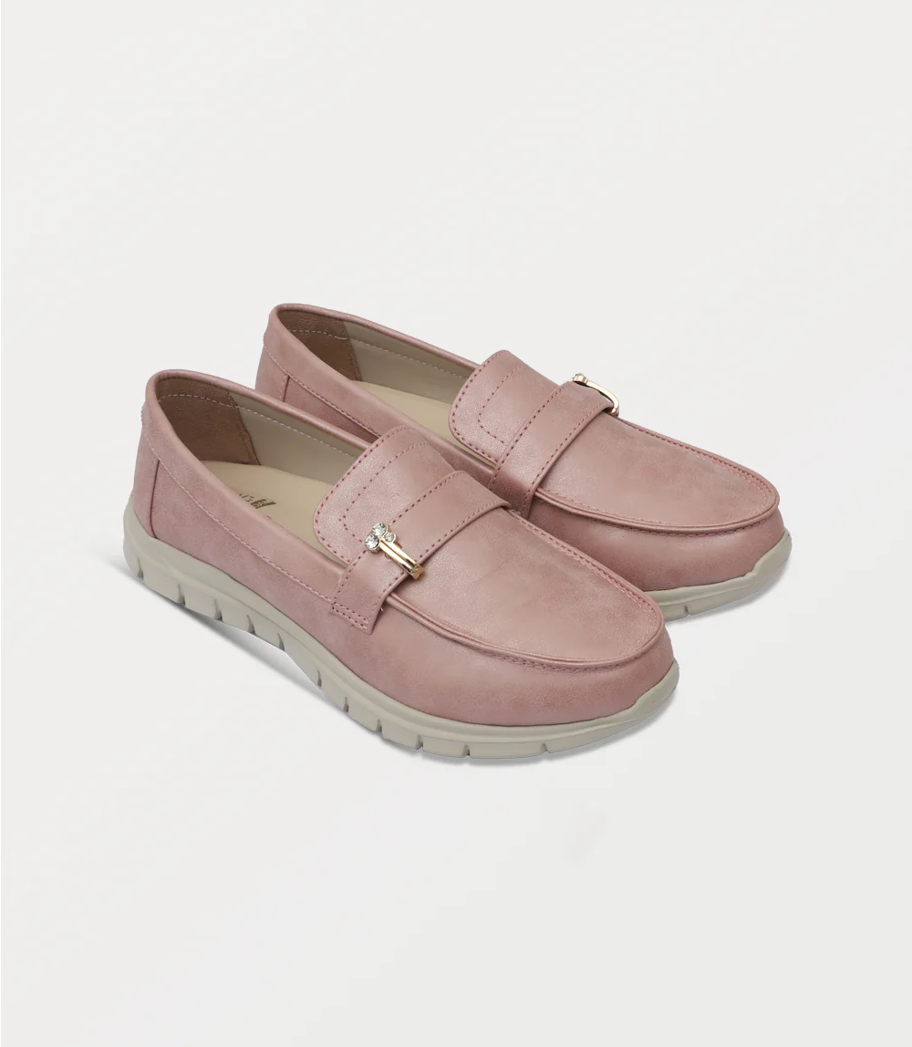 Women Moccasin-LIGHT PINK - Image 2