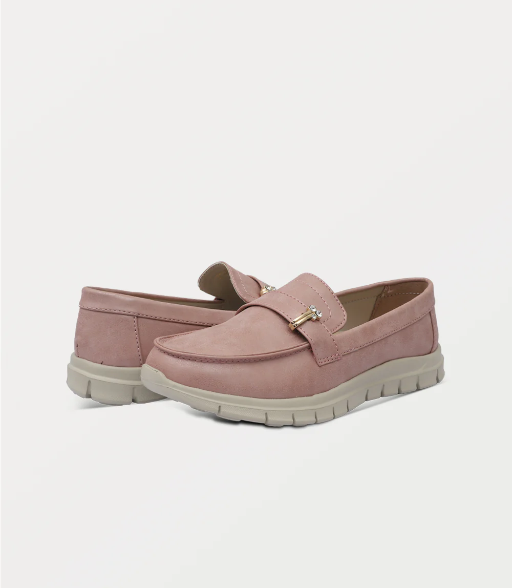 Women Moccasin-LIGHT PINK - Image 3