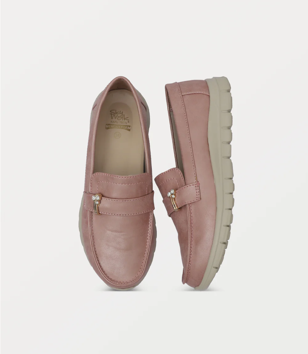 Women Moccasin-LIGHT PINK - Image 4