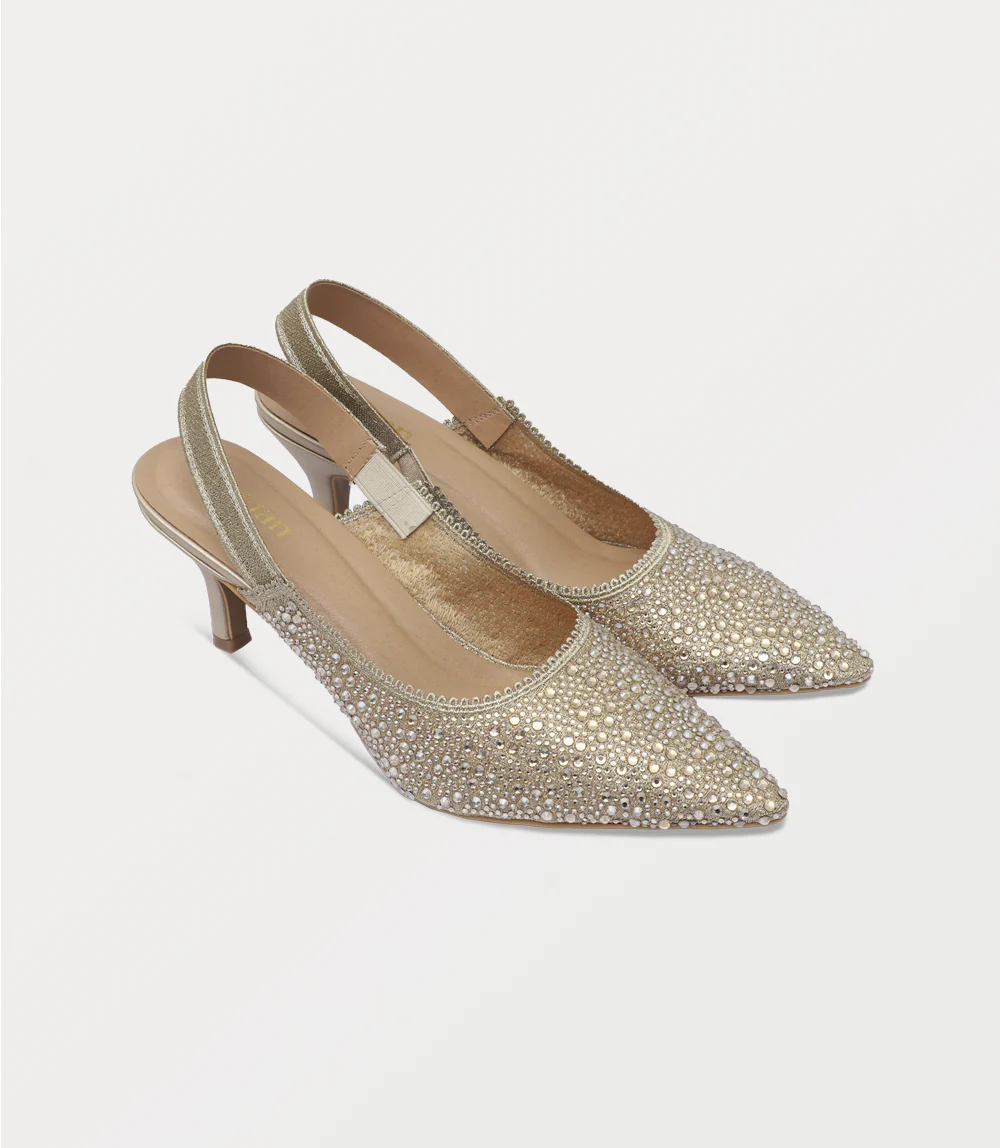 Women Sling Back-GOLDEN - Image 2