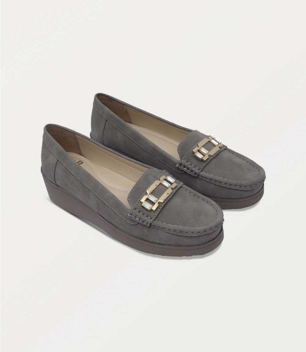 Women Moccasin-GREY - Image 2