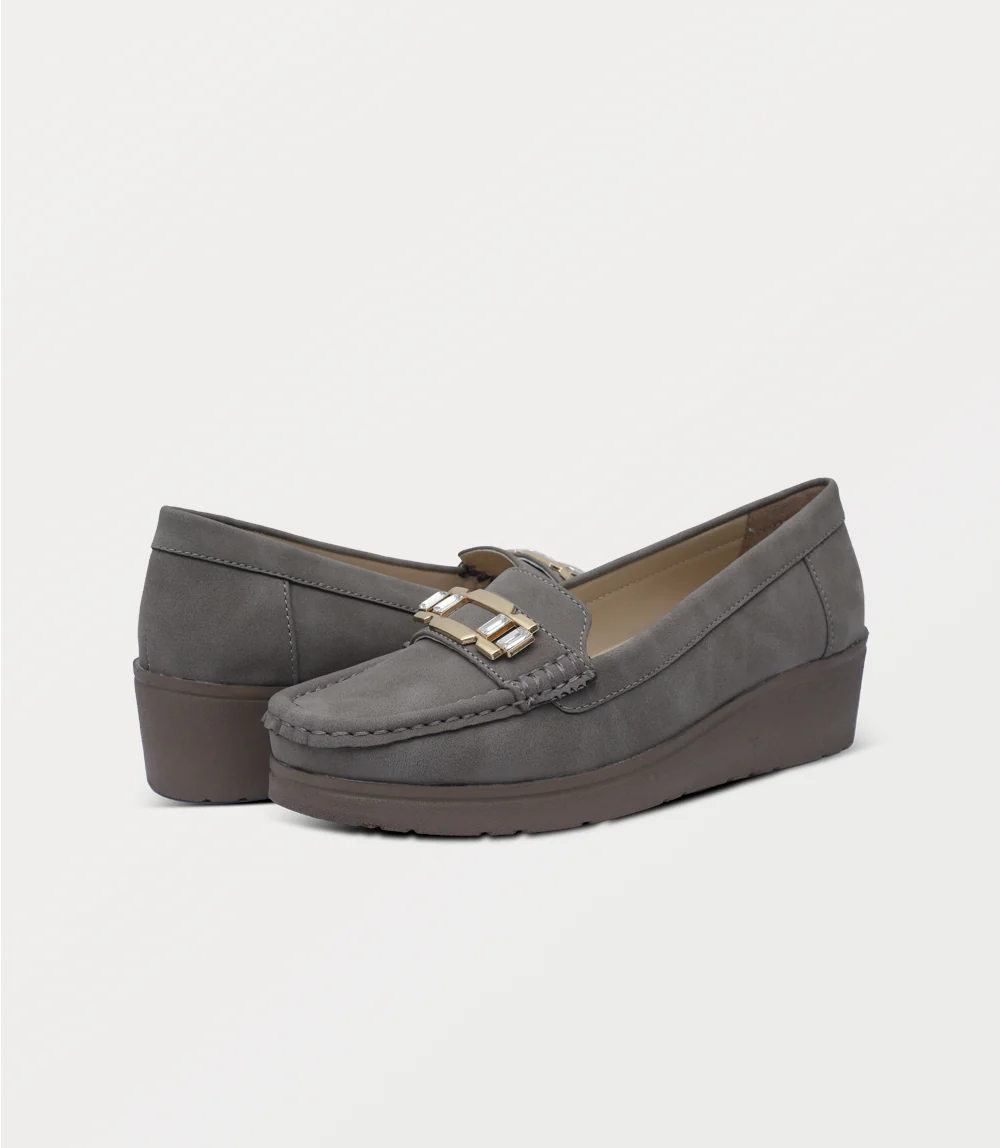 Women Moccasin-GREY - Image 3