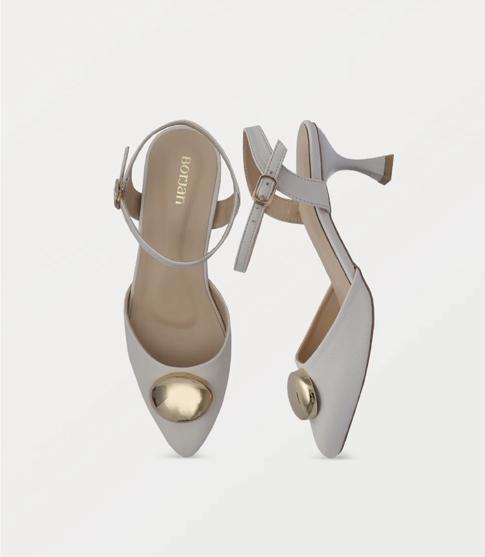Women Sling Back-BEIGE - Image 4