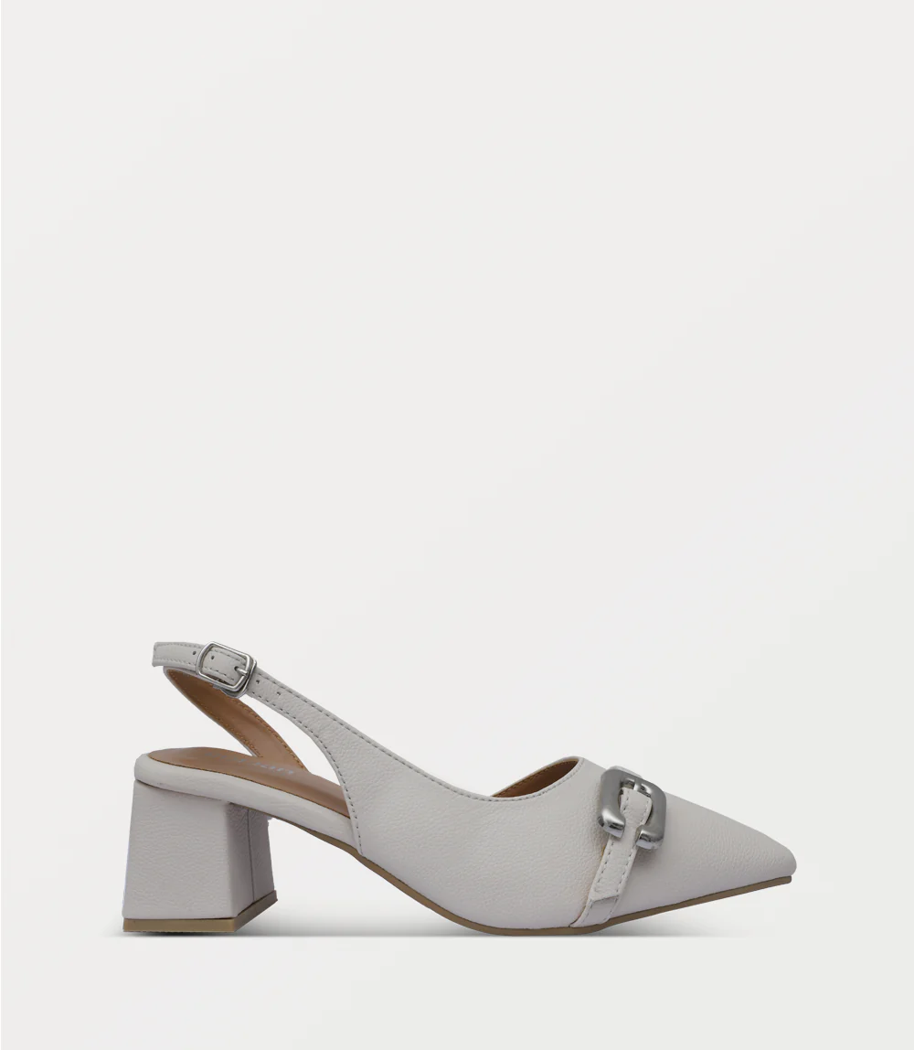 Women Sling Back-IVORY