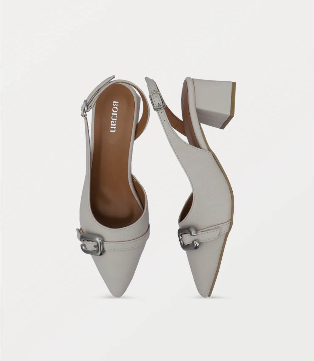 Women Sling Back-IVORY - Image 4