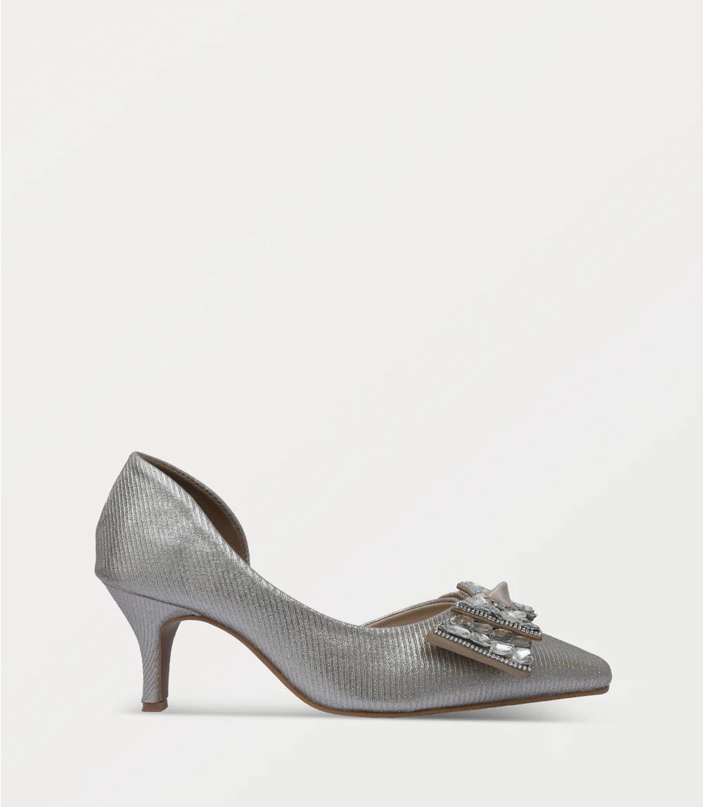 Women Court Shoes-GOLDEN