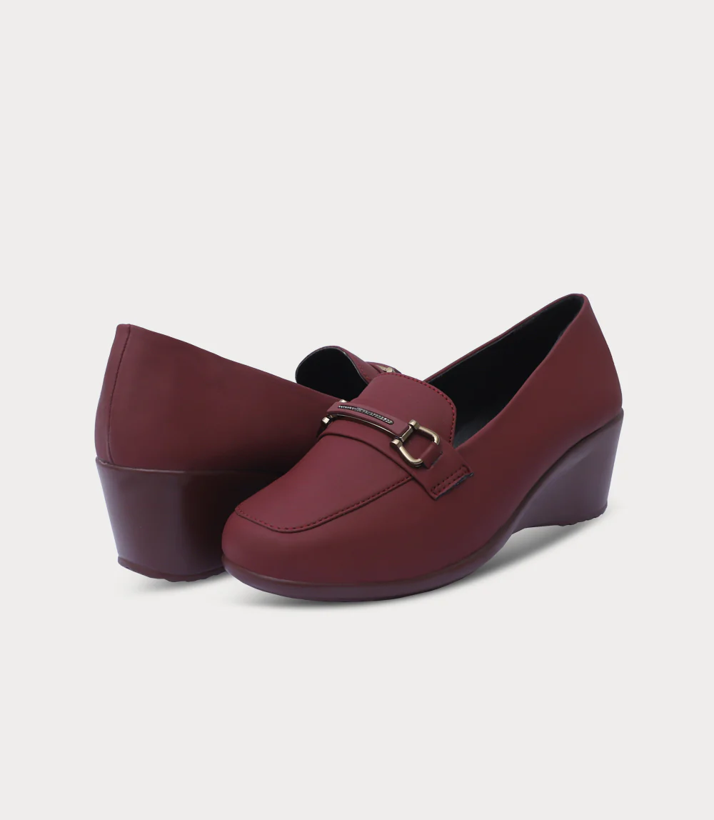 Women Moccasin-MAROON - Image 3