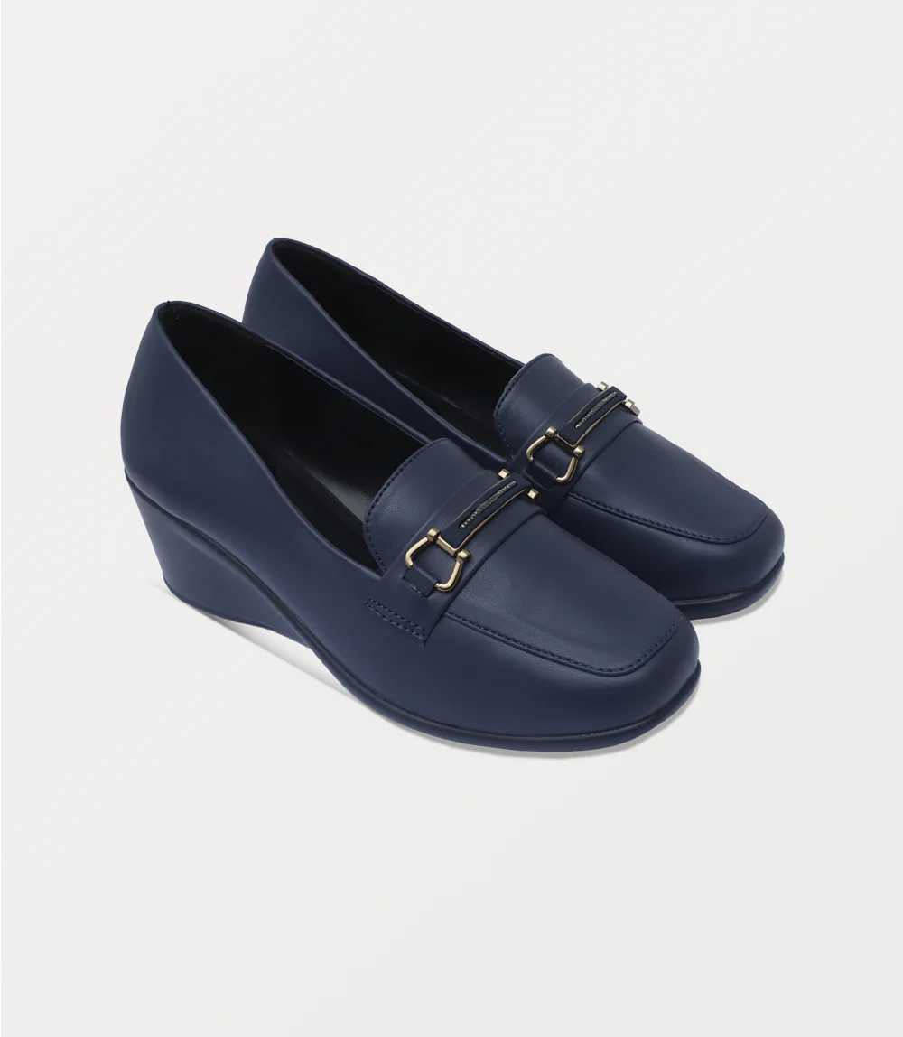 Women Moccasin-NAVY - Image 2