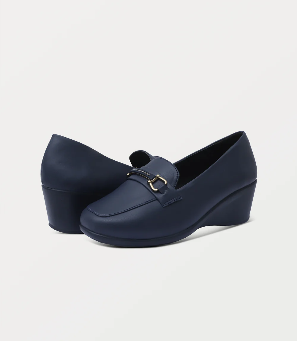 Women Moccasin-NAVY - Image 3
