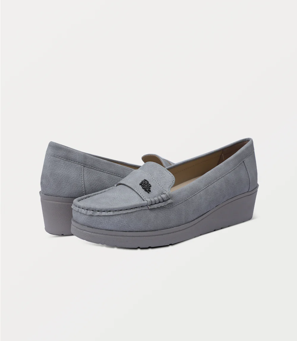 Women Moccasin-SILVER - Image 3