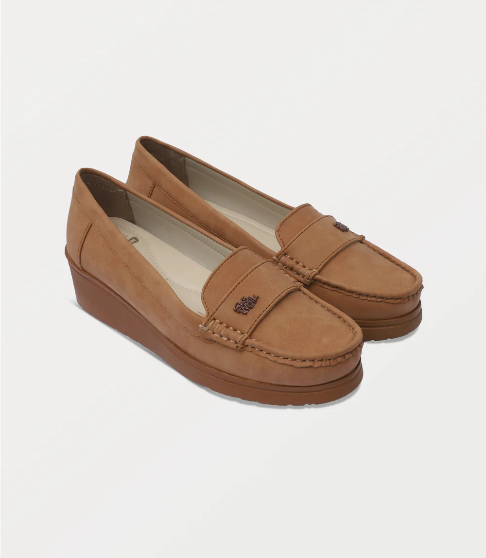 Women Moccasin-TAN - Image 2