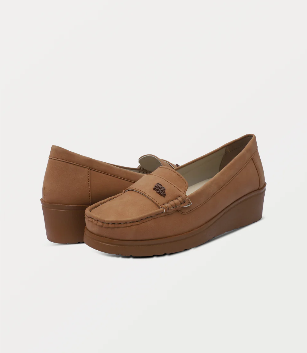 Women Moccasin-TAN - Image 3