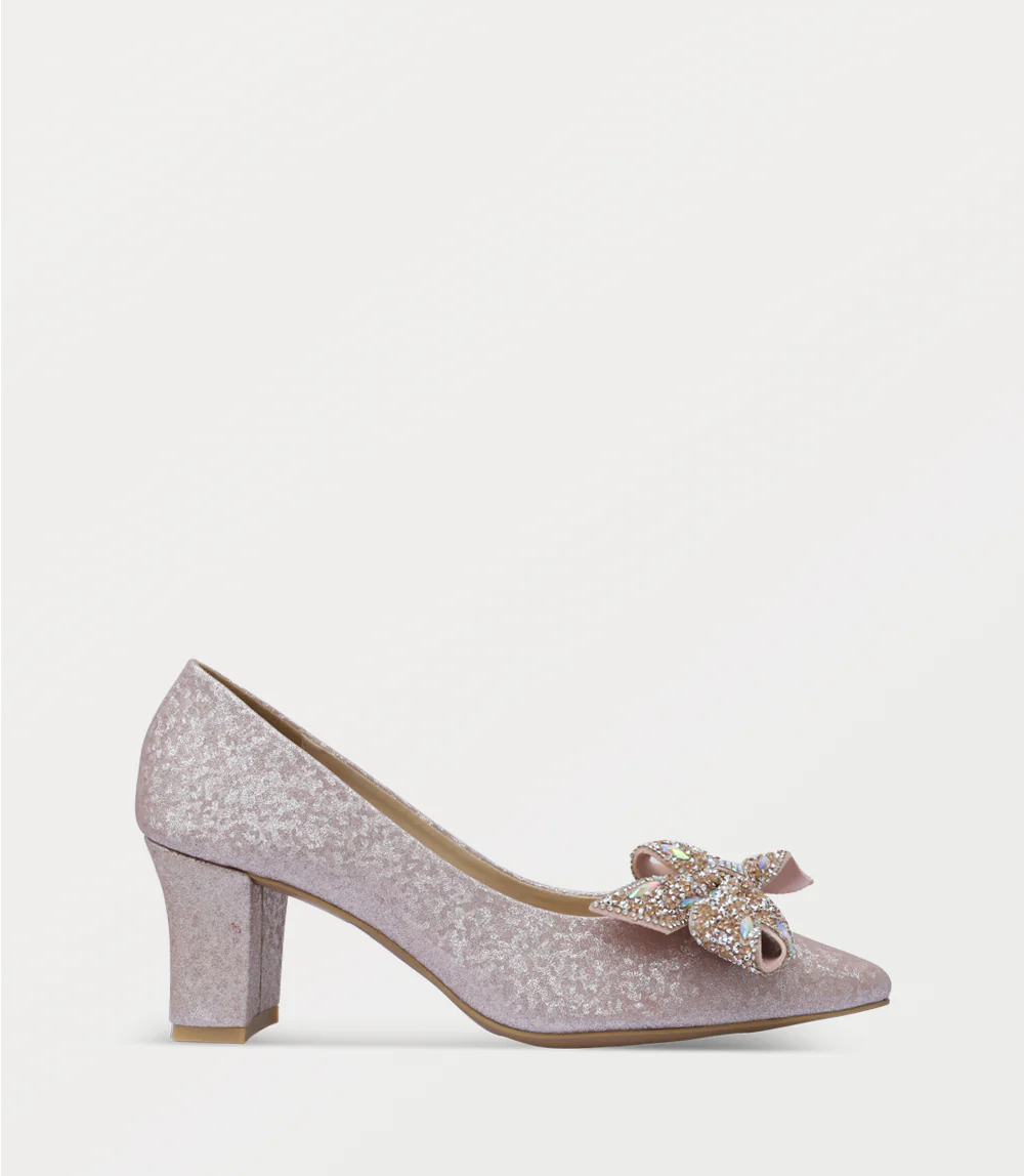 Women Court Shoes-CHAMPAGNE
