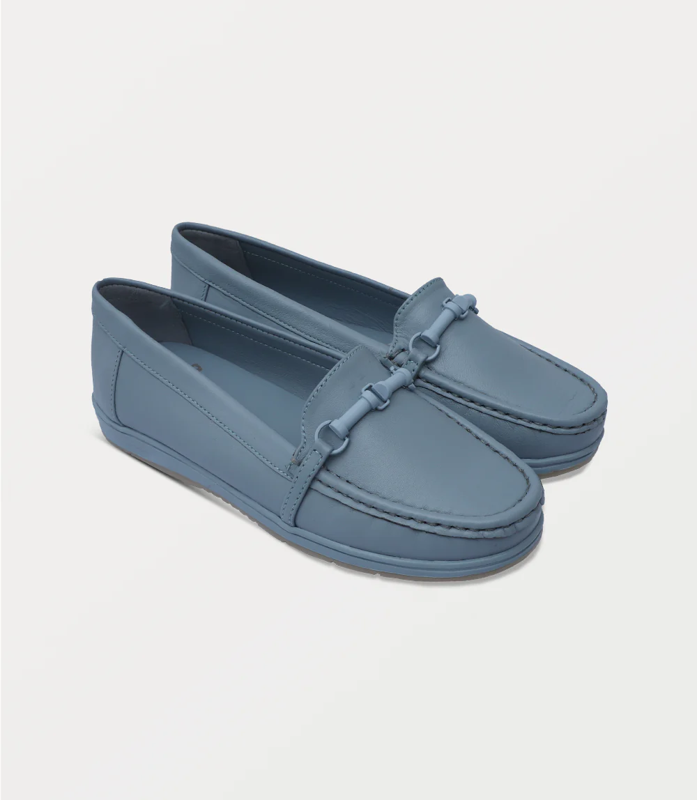 Women Moccasin-SKY BLUE - Image 2