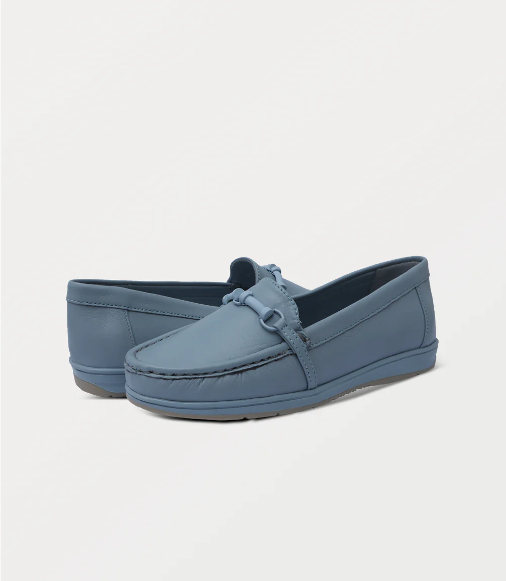 Women Moccasin-SKY BLUE - Image 3
