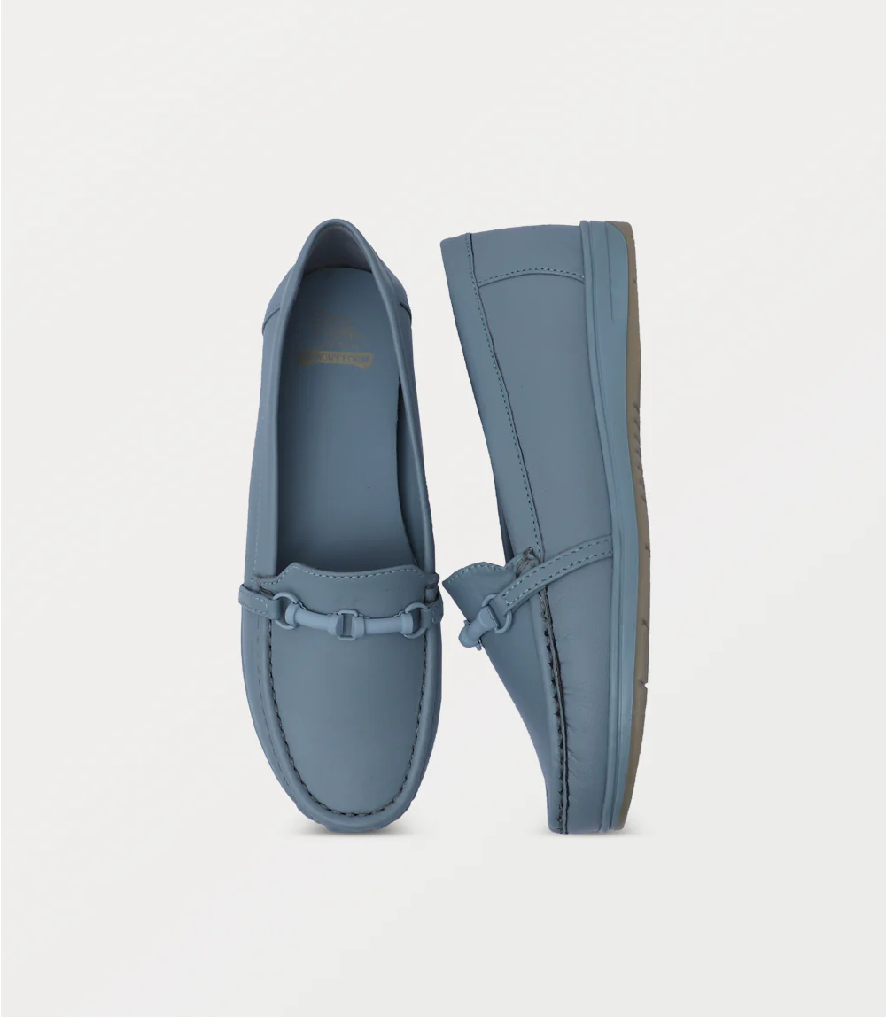 Women Moccasin-SKY BLUE - Image 4