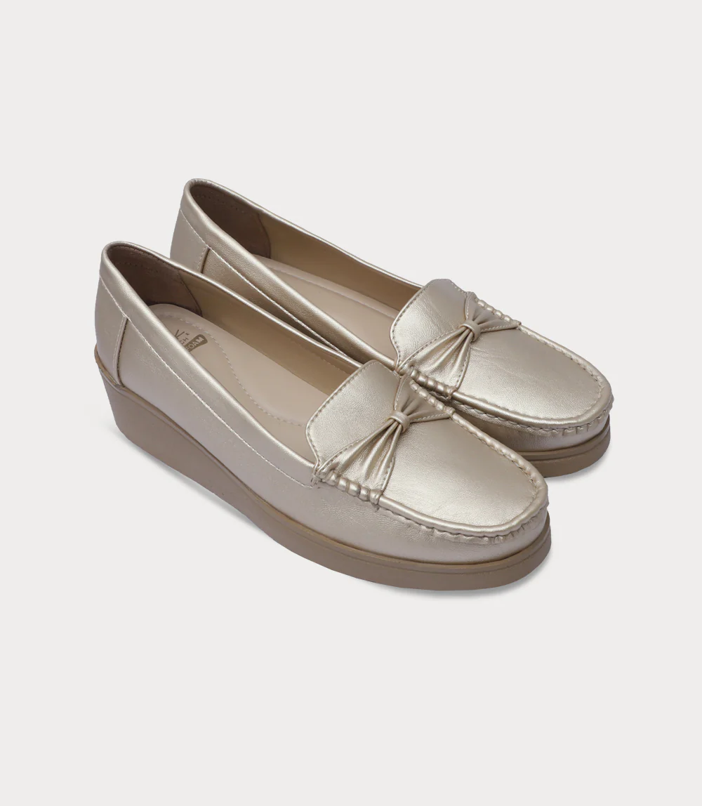 Women Moccasin-GOLDEN - Image 2