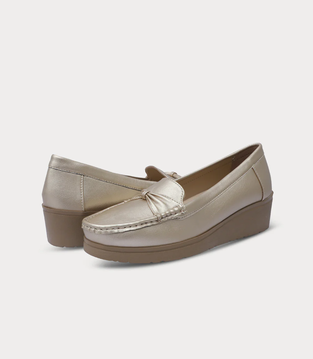 Women Moccasin-GOLDEN - Image 3