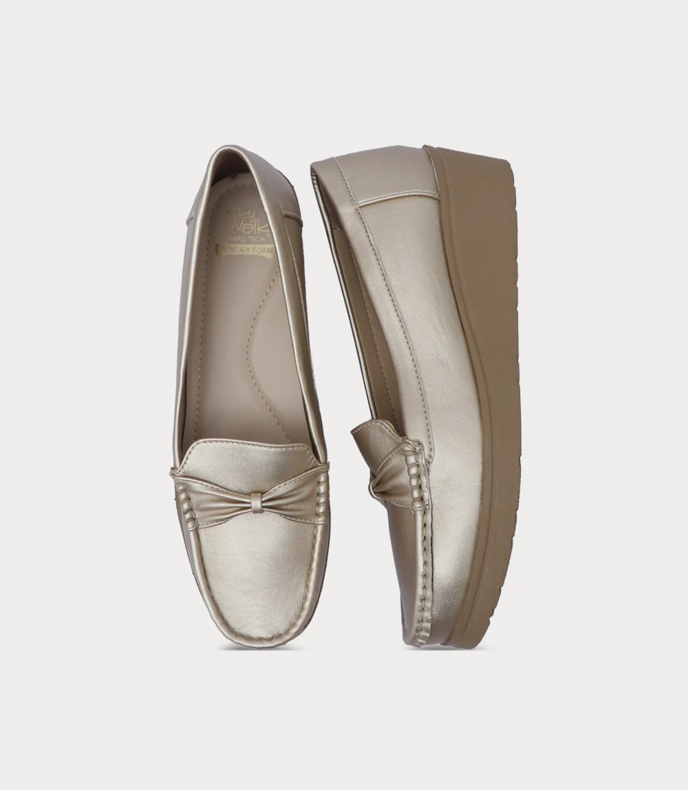 Women Moccasin-GOLDEN - Image 4