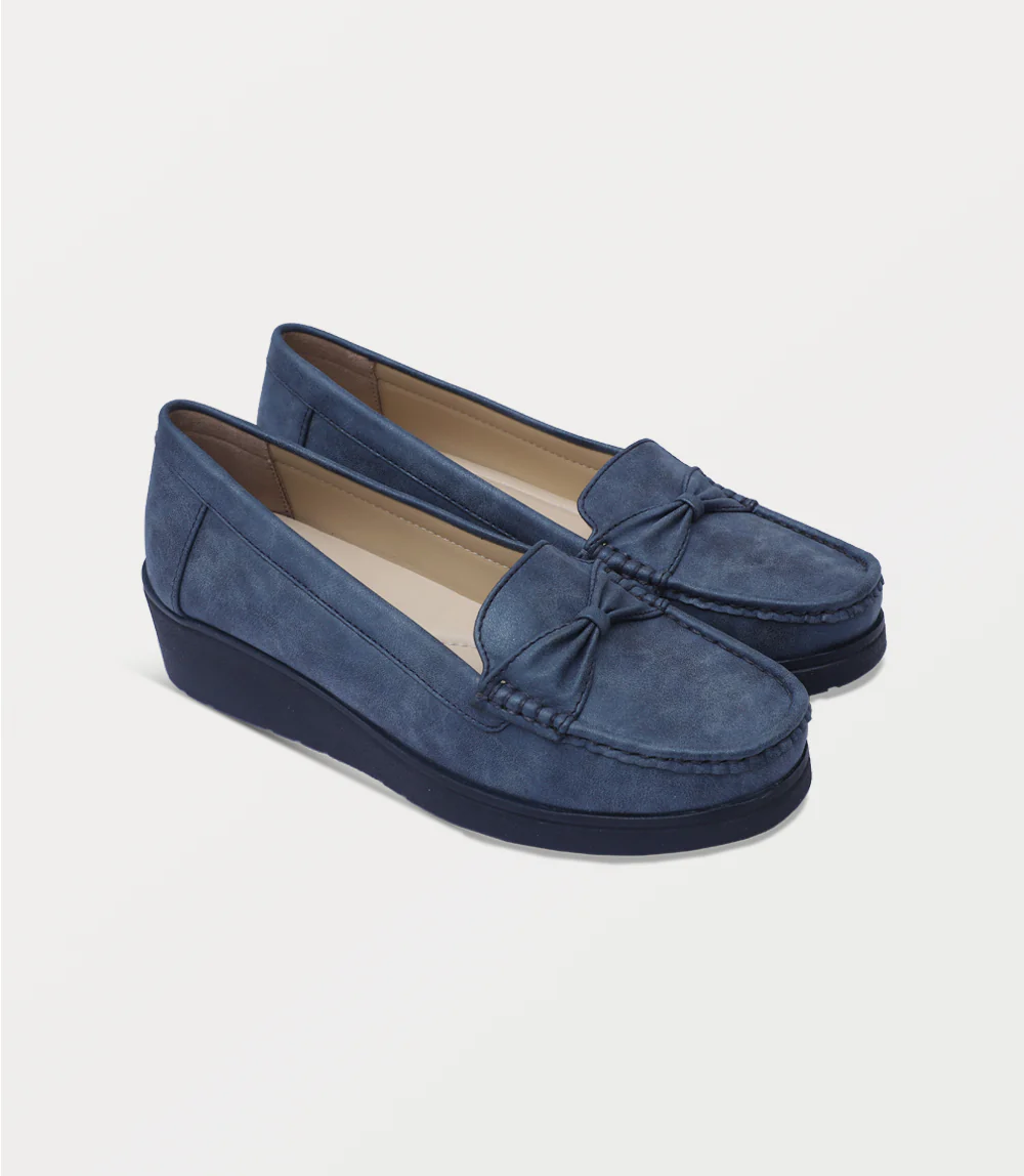 Women Moccasin-NAVY - Image 2