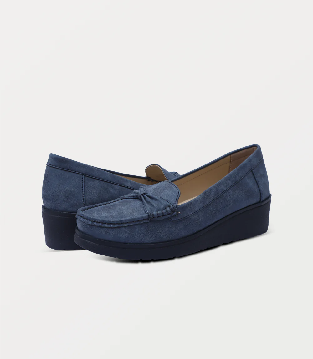 Women Moccasin-NAVY - Image 3