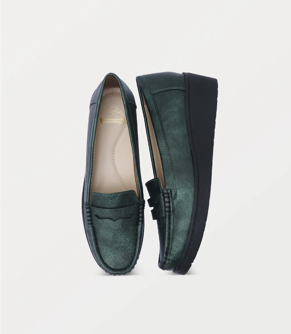 Women Moccasin-GREEN - Image 4