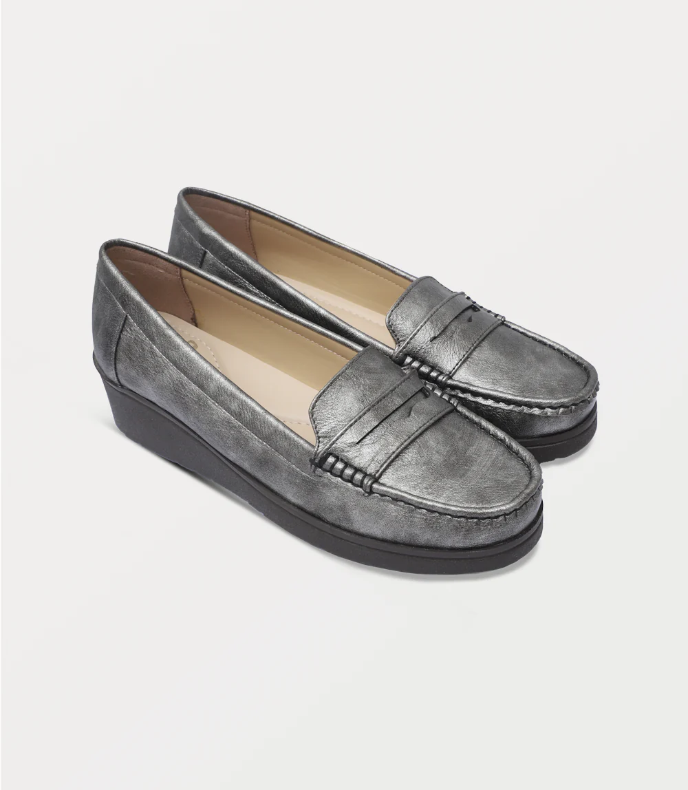 Women Moccasin-GREY - Image 2