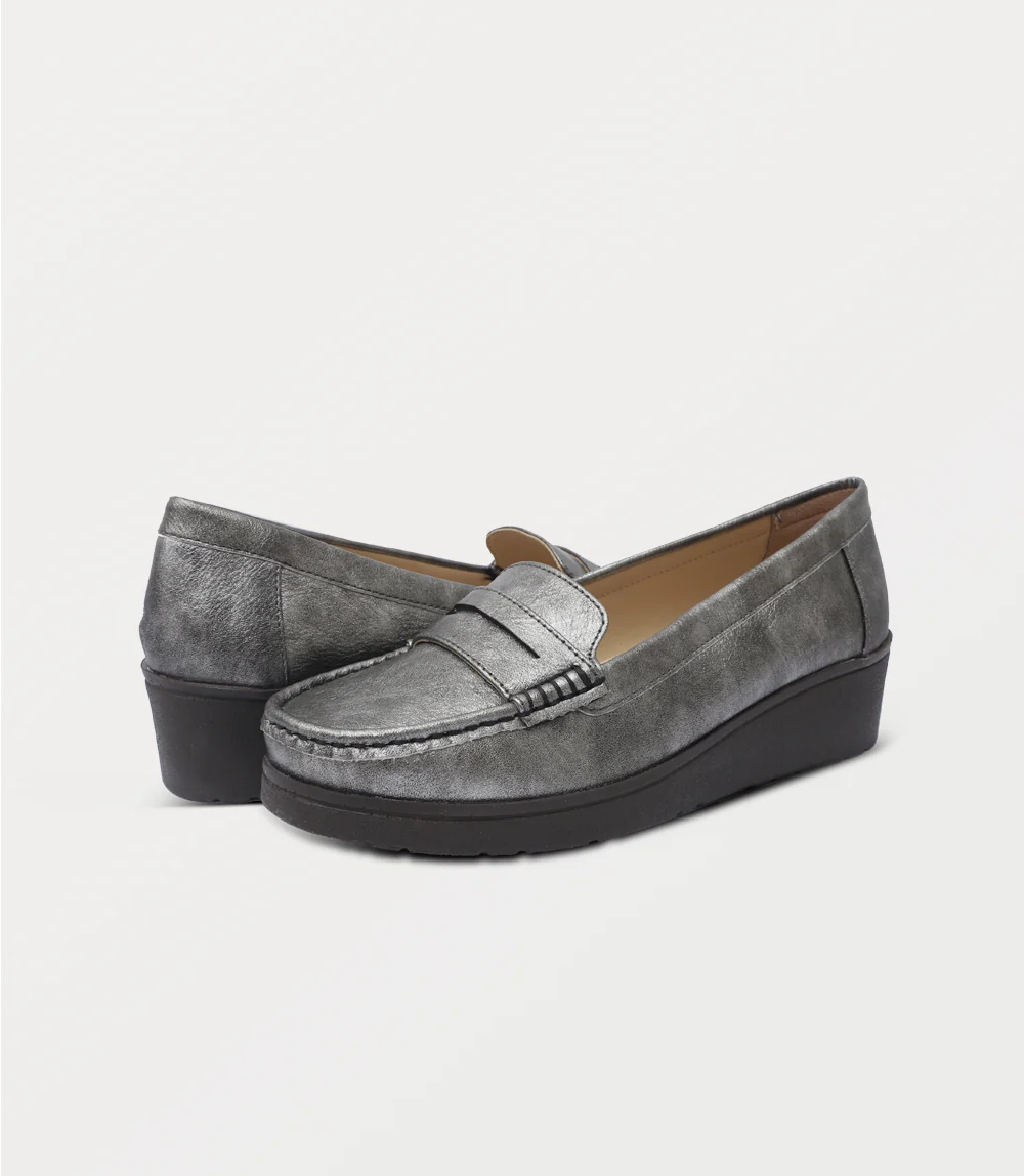 Women Moccasin-GREY - Image 3