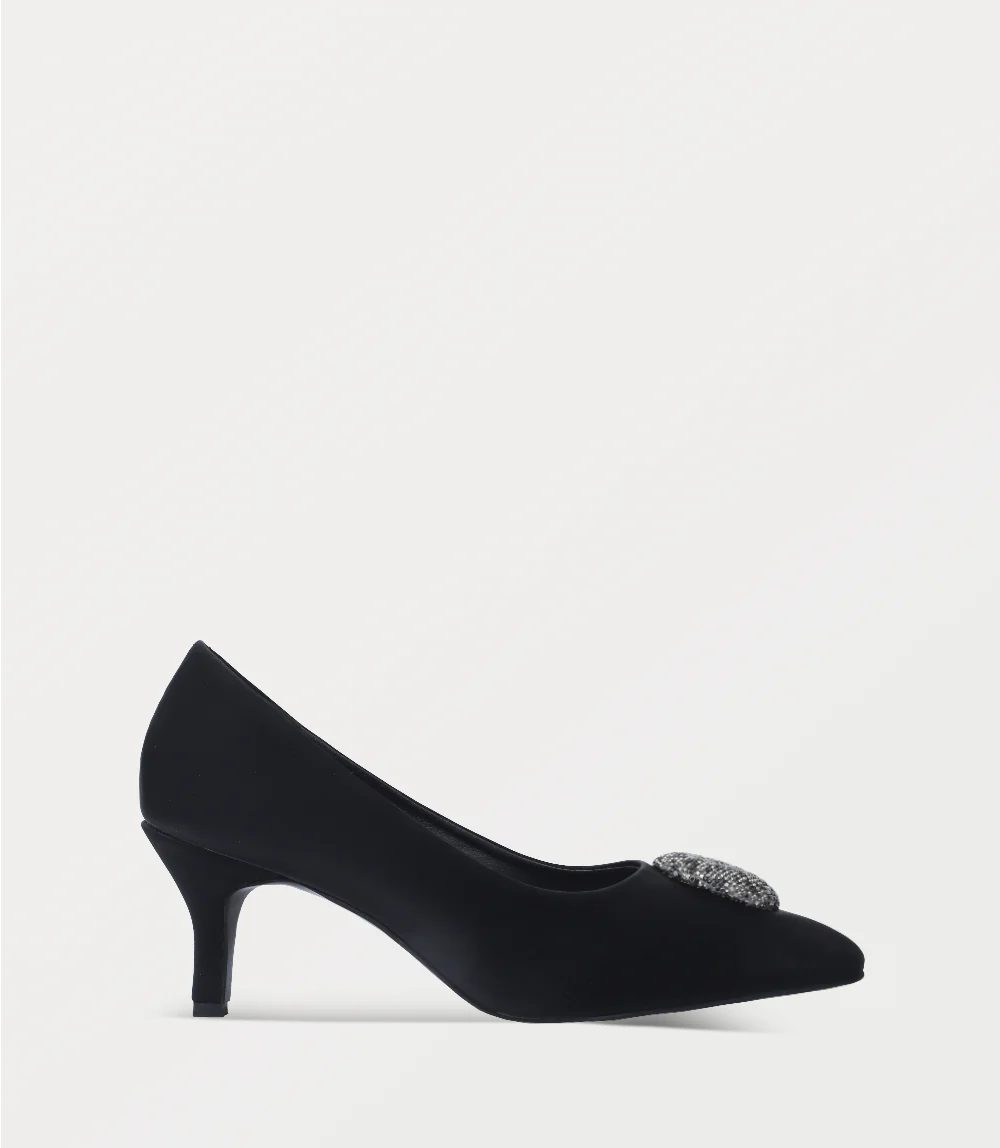Women Court Shoes-BLACK