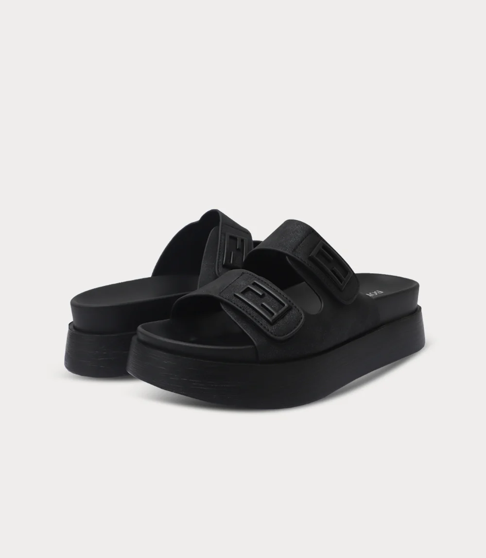 Women Comfort Slipper-BLACK - Image 3