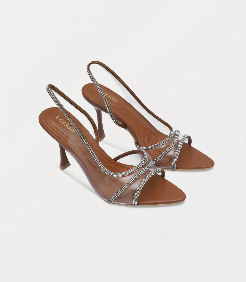 Women Sandal Heel-CAMEL - Image 2