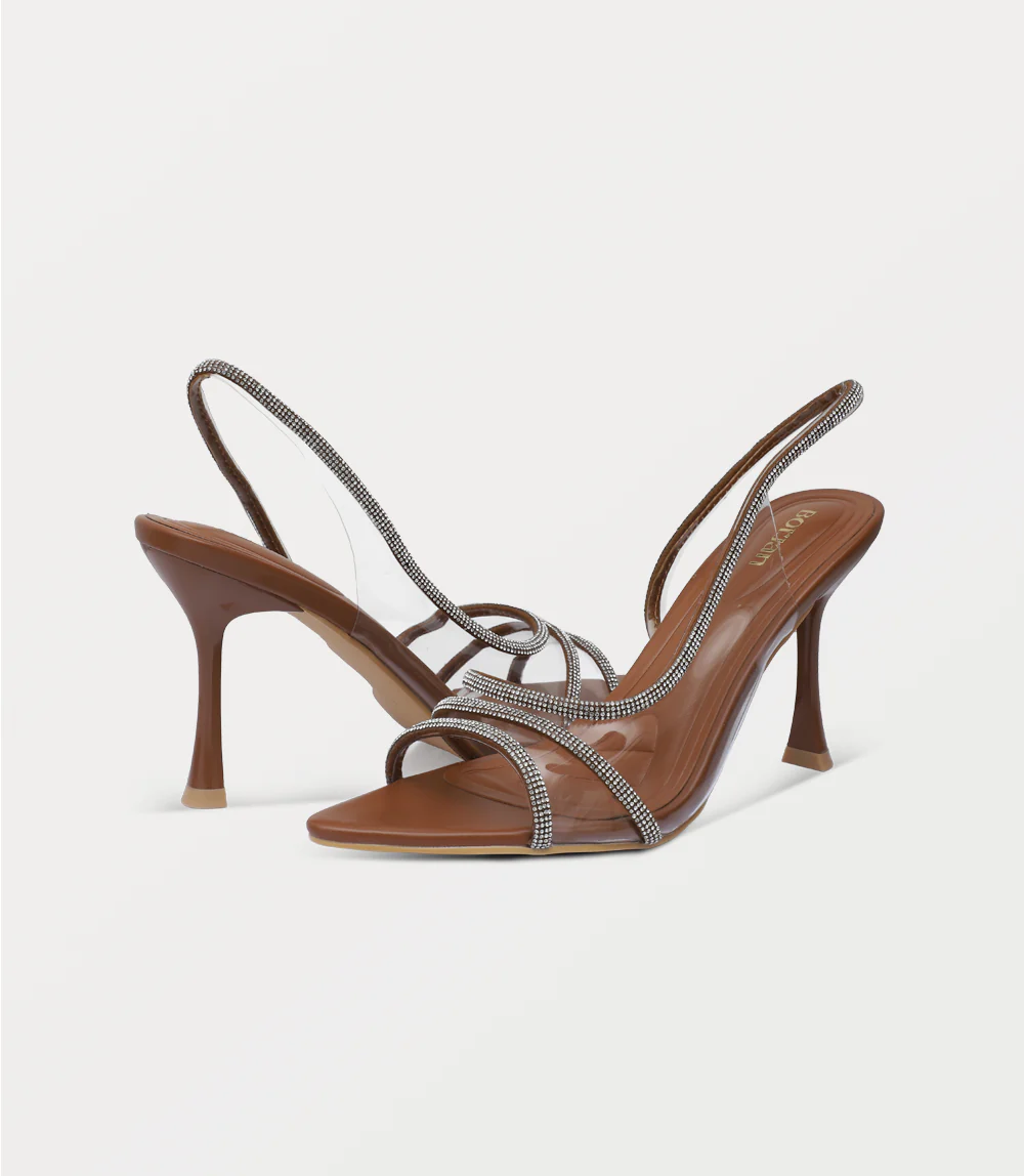 Women Sandal Heel-CAMEL - Image 3