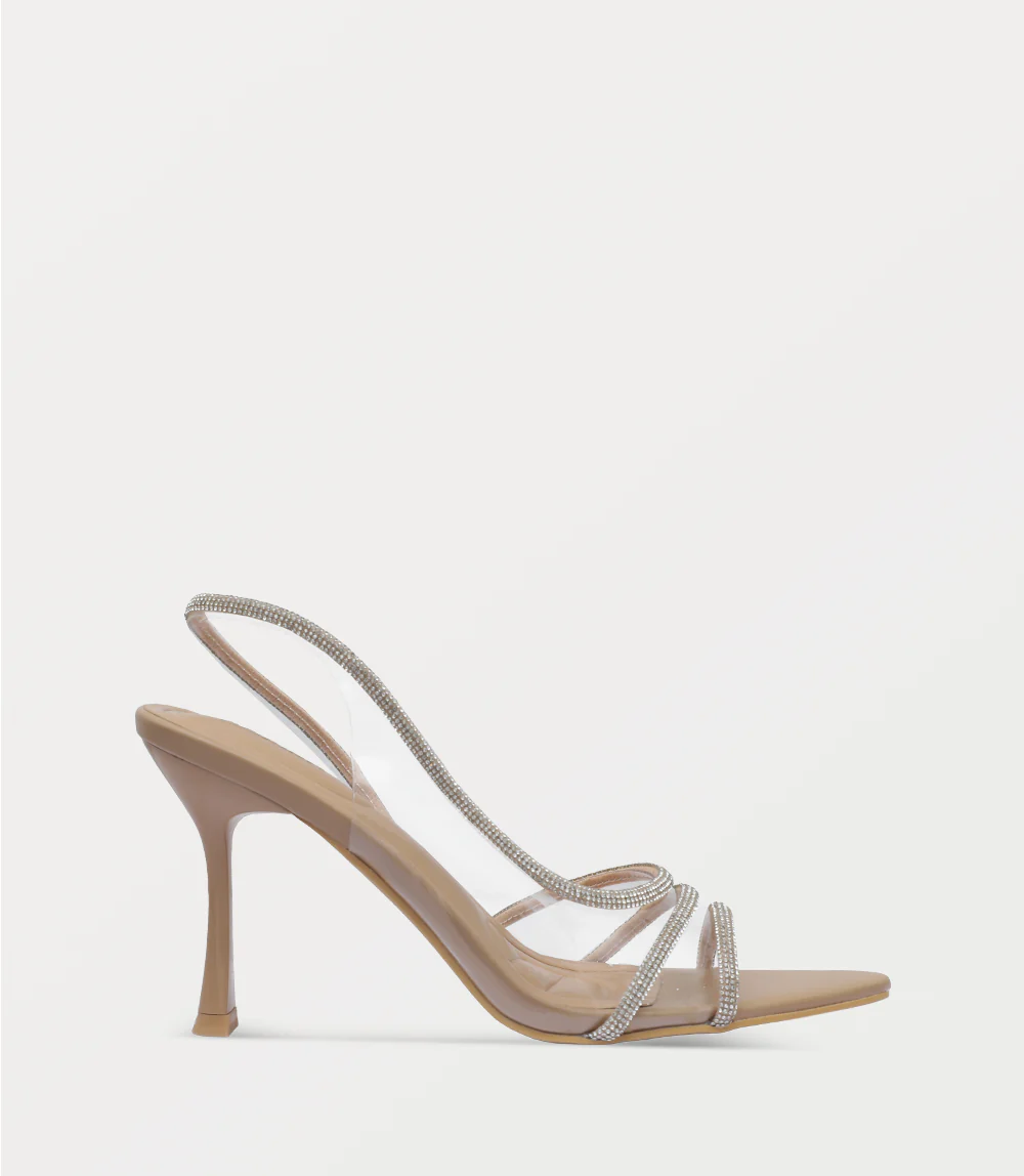 Women Sandal Heel-NUDE