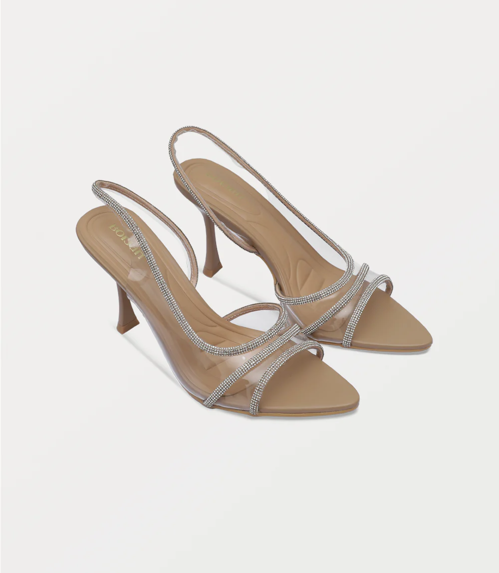 Women Sandal Heel-NUDE - Image 2