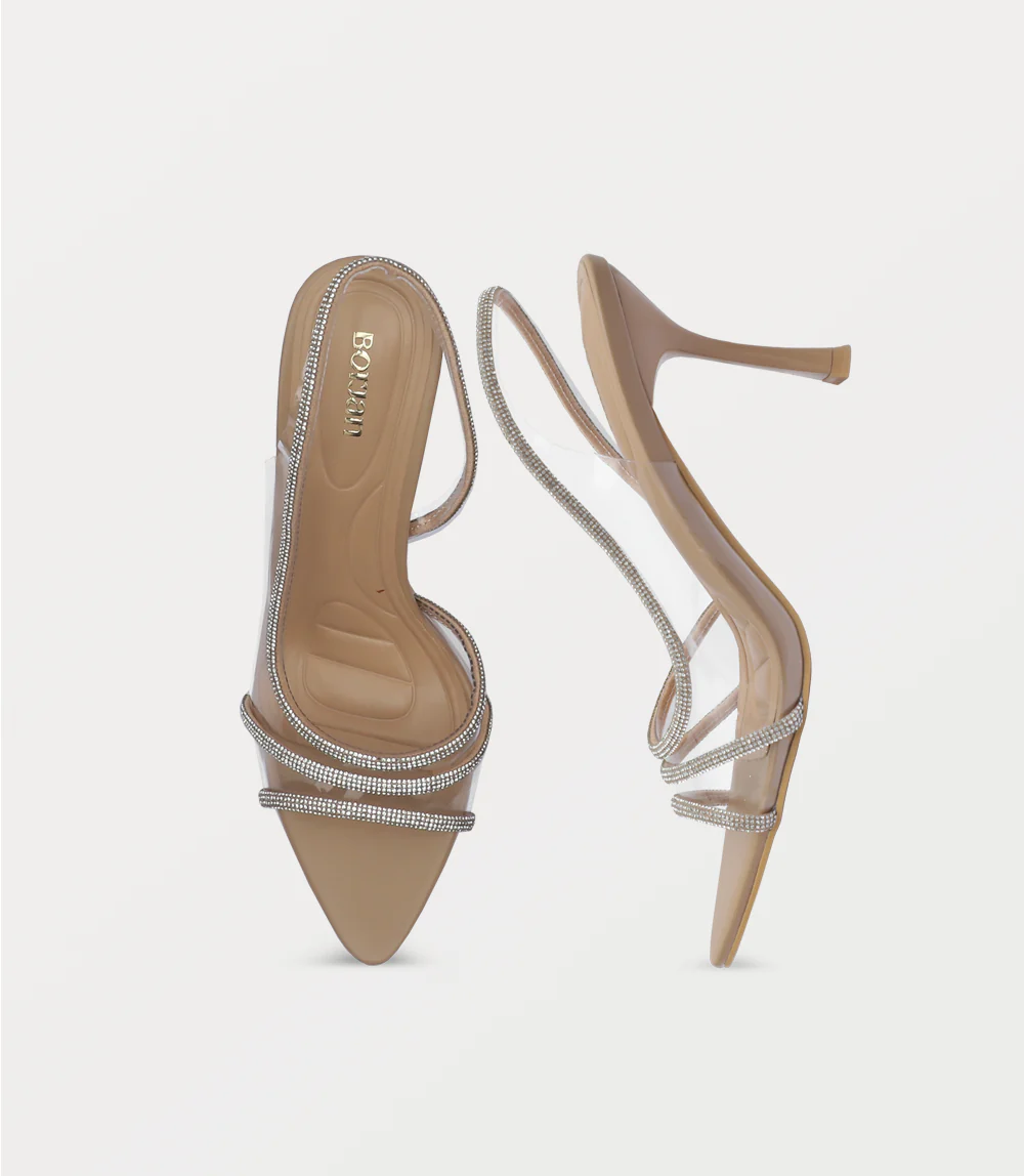 Women Sandal Heel-NUDE - Image 4