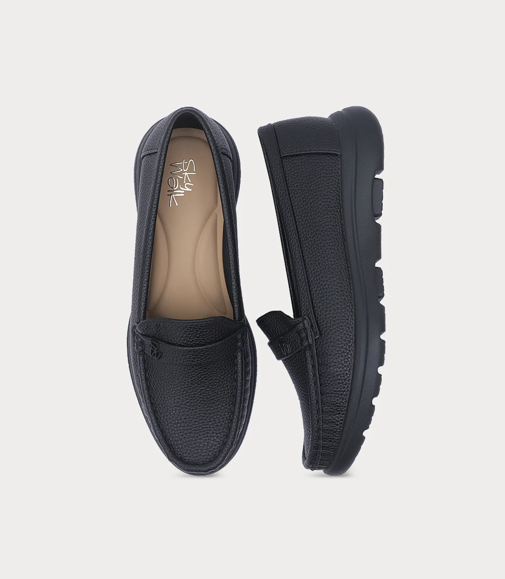 Women Moccasin-BLACK - Image 4