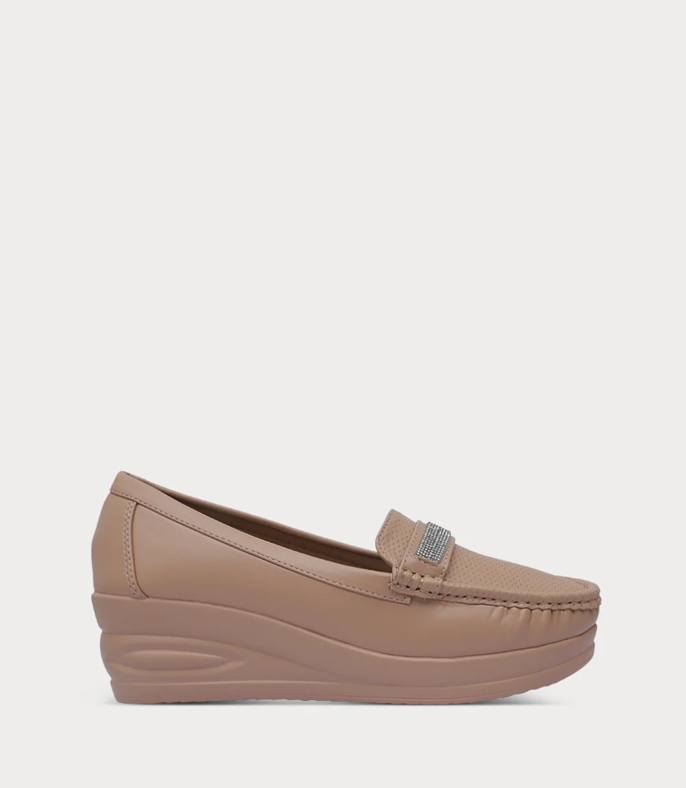 Women Moccasin-TEA PINK