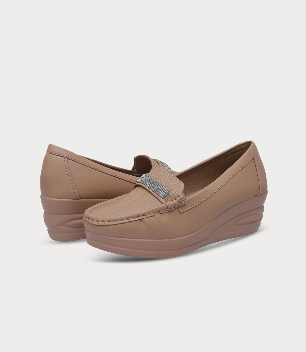 Women Moccasin-TEA PINK - Image 3