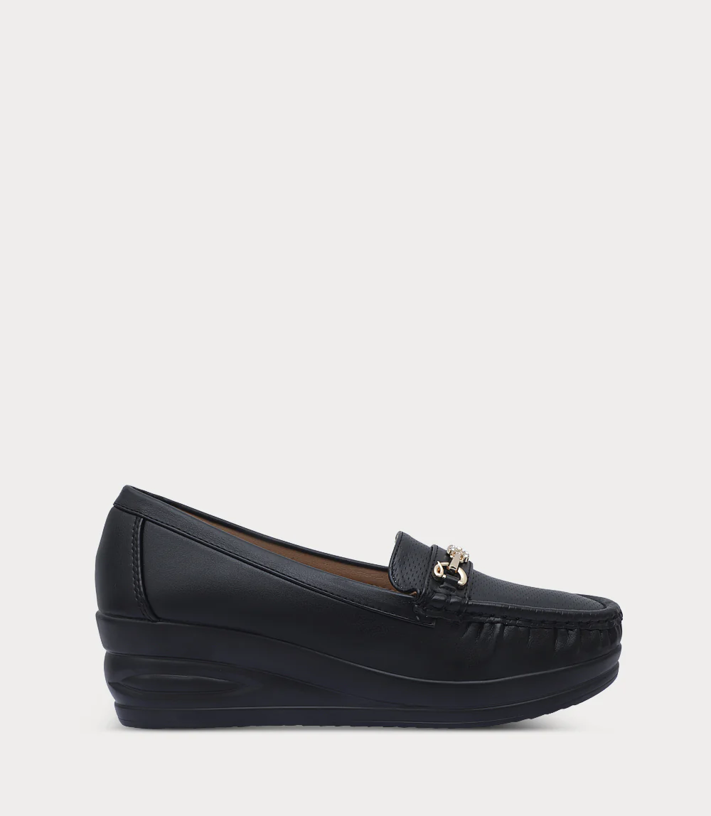 Women Moccasin-BLACK