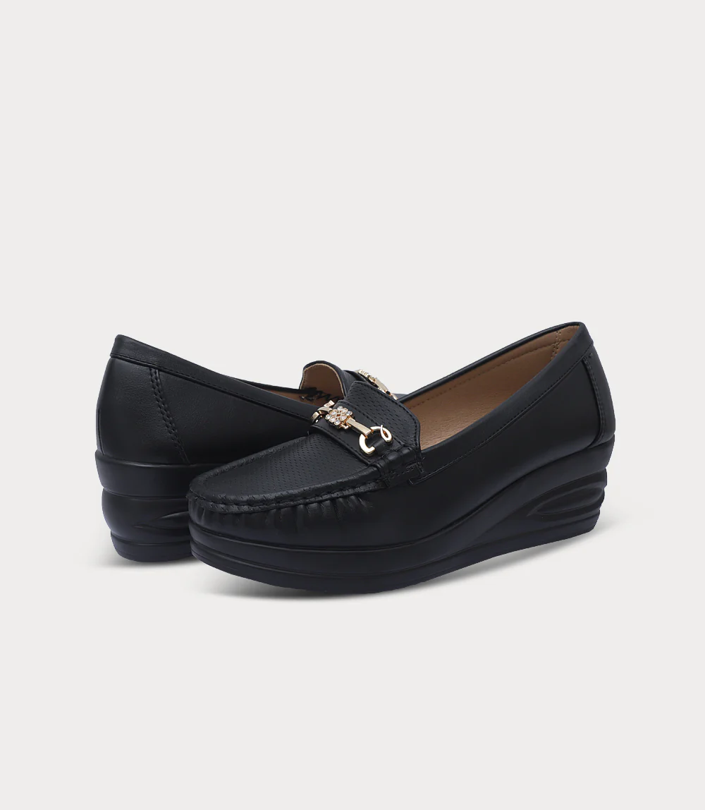 Women Moccasin-BLACK - Image 3