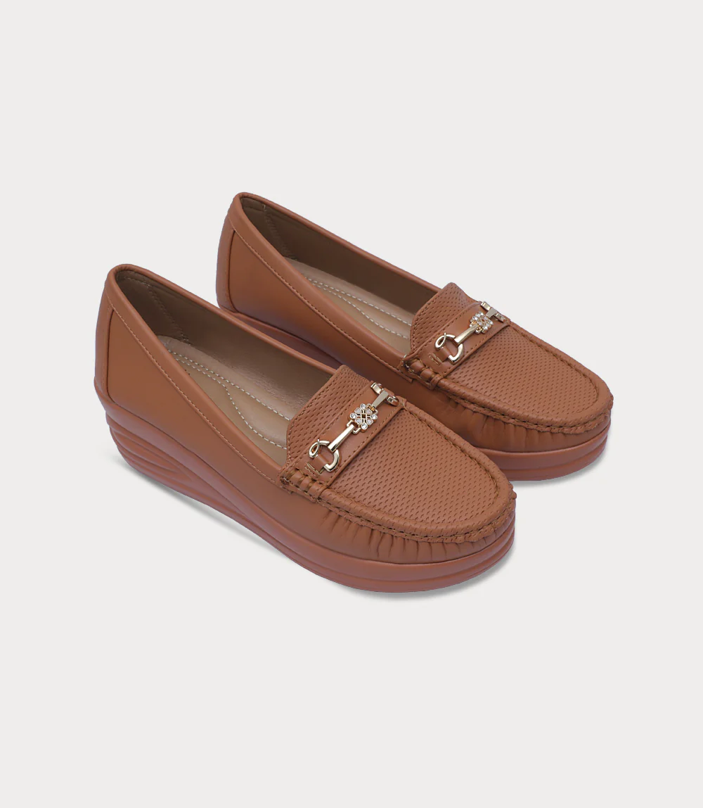 Women Moccasin-TAN - Image 2